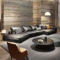 客厅异形创意科技布沙发 现代简约极简轻奢弧形贵妃转角布艺沙发